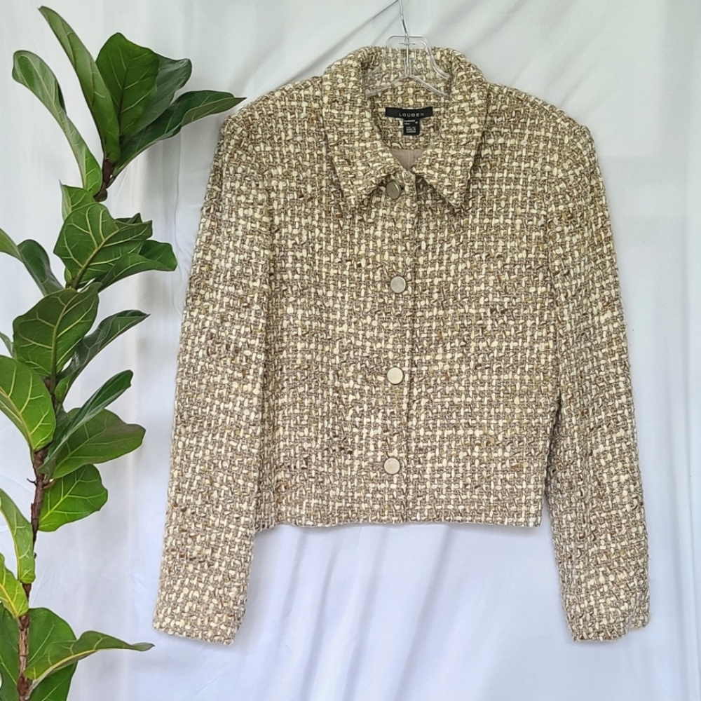 Louben Short Button Up Jacket - size 12